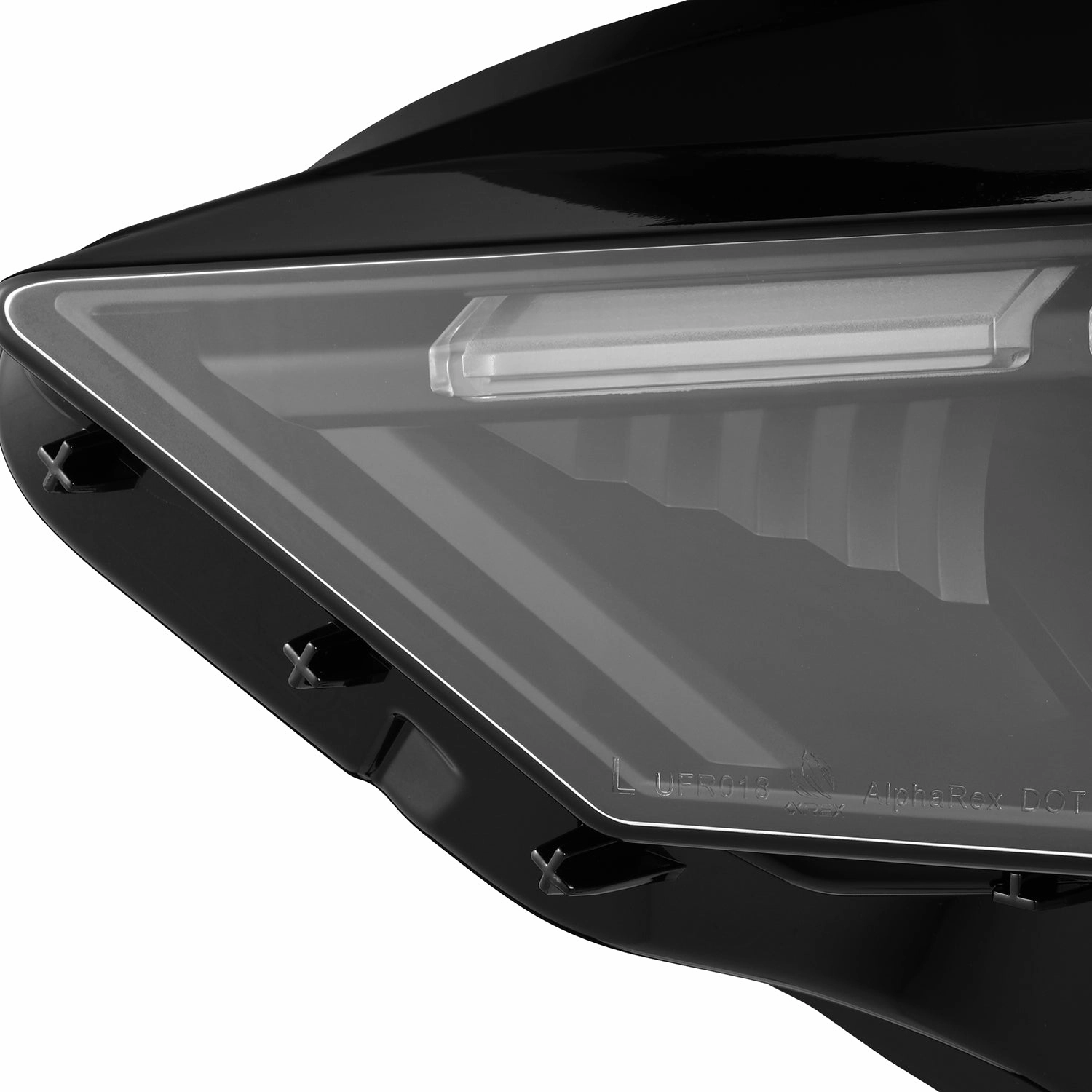 18-23 Ford Mustang MK II NOVA-Series LED Projector Headlights Black