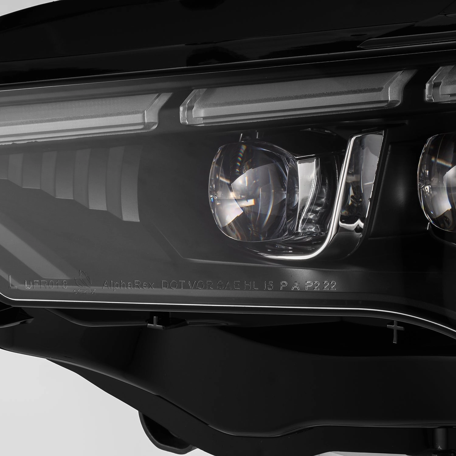 18-23 Ford Mustang MK II NOVA-Series LED Projector Headlights Black