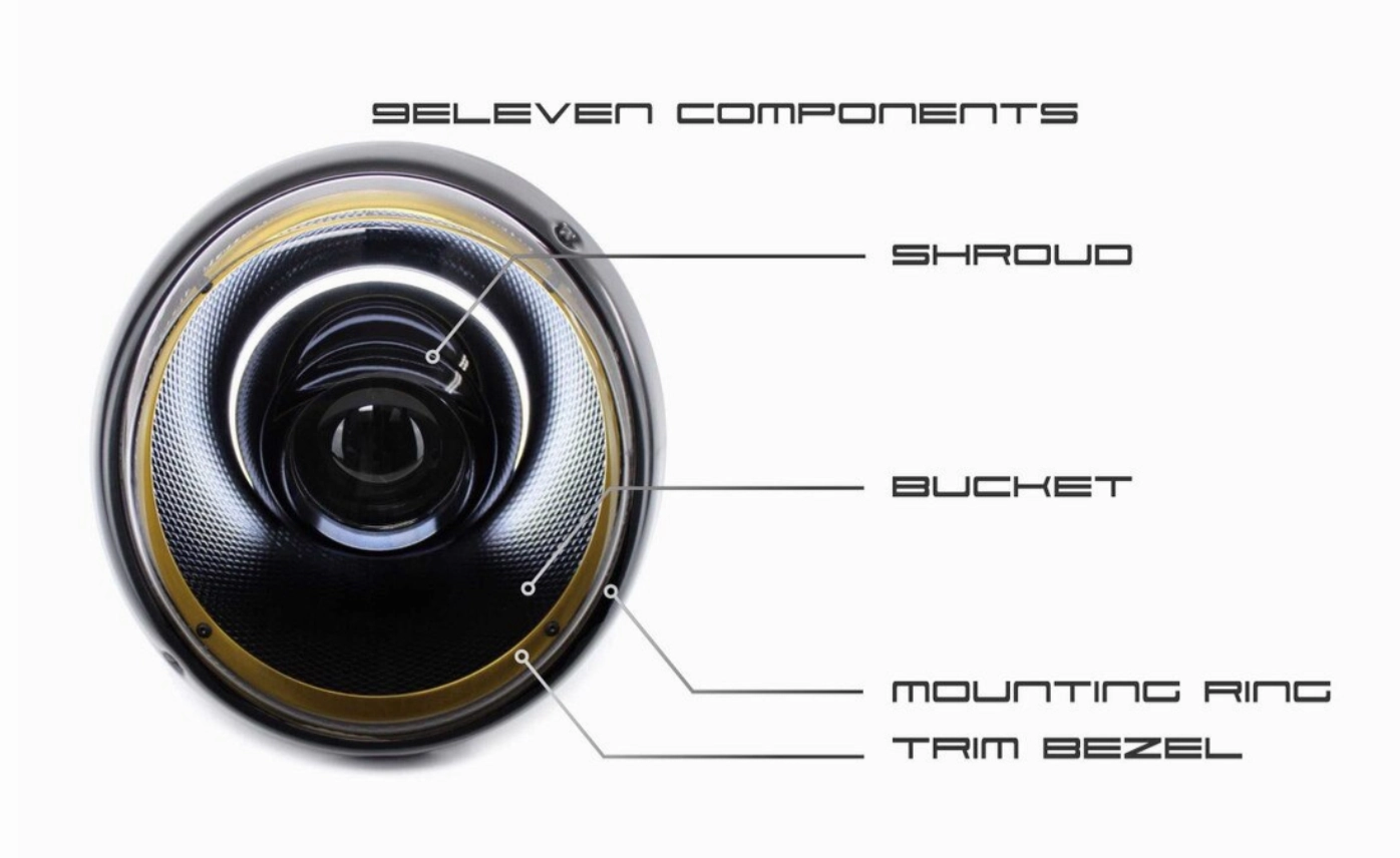 1965-1994 Porsche 911 Morimoto 9ELEVEN Bi-LED Headlights