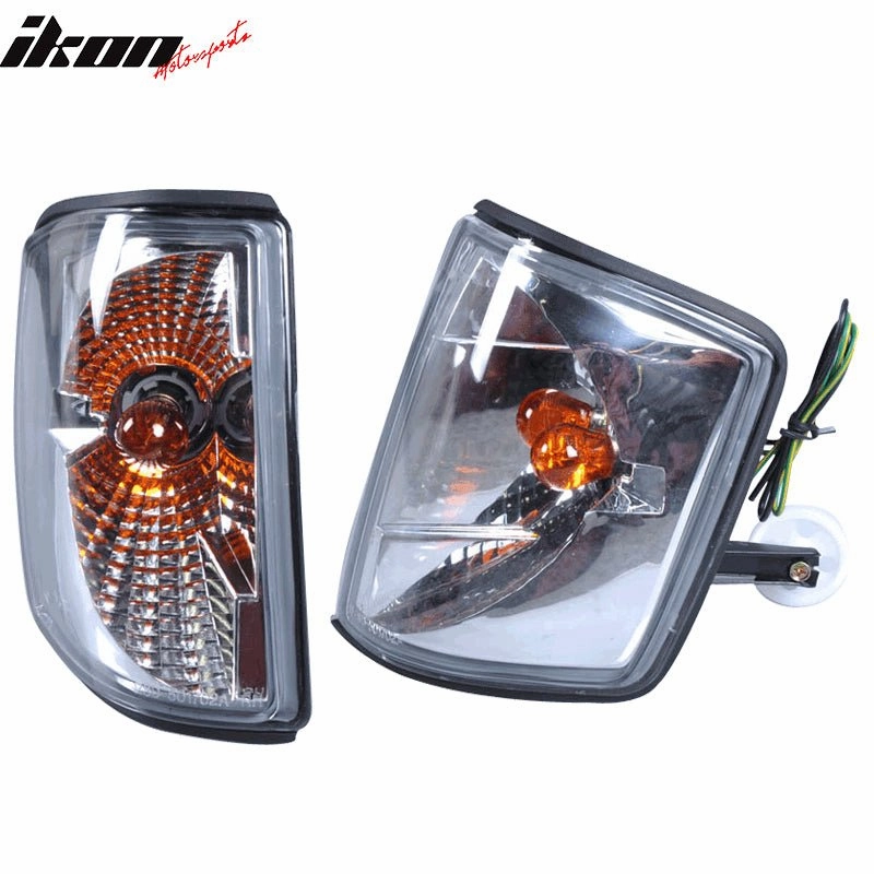 1984-1993 Benz W201 190E 190D OE Style Clear Corner Lights Lamps