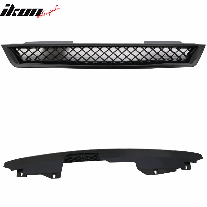 1994-1997 Honda Accord T-R Unpainted Front Hood Mesh Grill Grille ABS