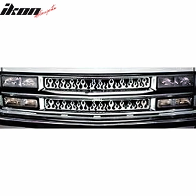 1994-1998 Chevy C1500 C2500 K1500 Chrome Front Grille Insert Overlay