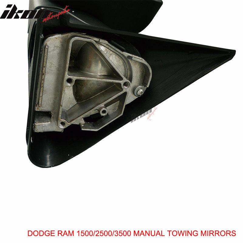 1994-2001 Dodge Ram 1500 1994-2002 2500 3500 Towing Mirrors &Bracket