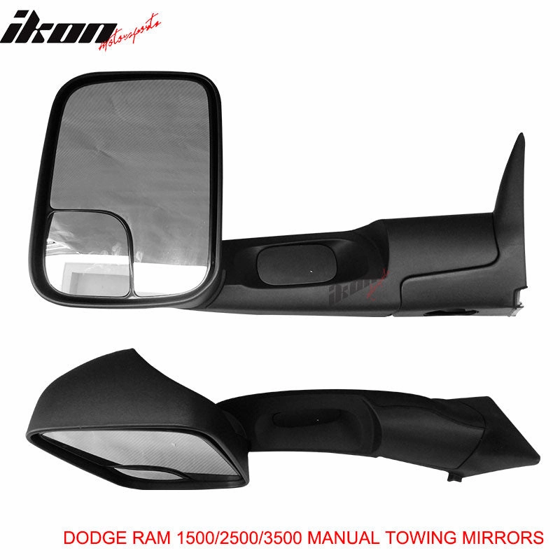 1994-2001 Dodge Ram 1500 1994-2002 2500 3500 Towing Mirrors &Bracket