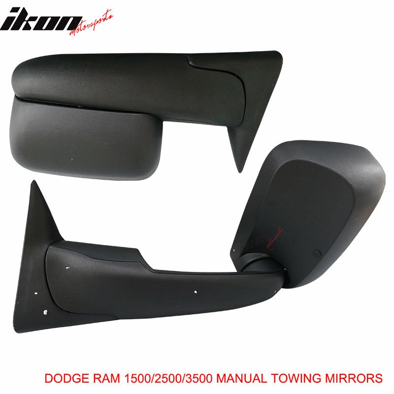 1994-2001 Dodge Ram 1500 1994-2002 2500 3500 Towing Mirrors &Bracket
