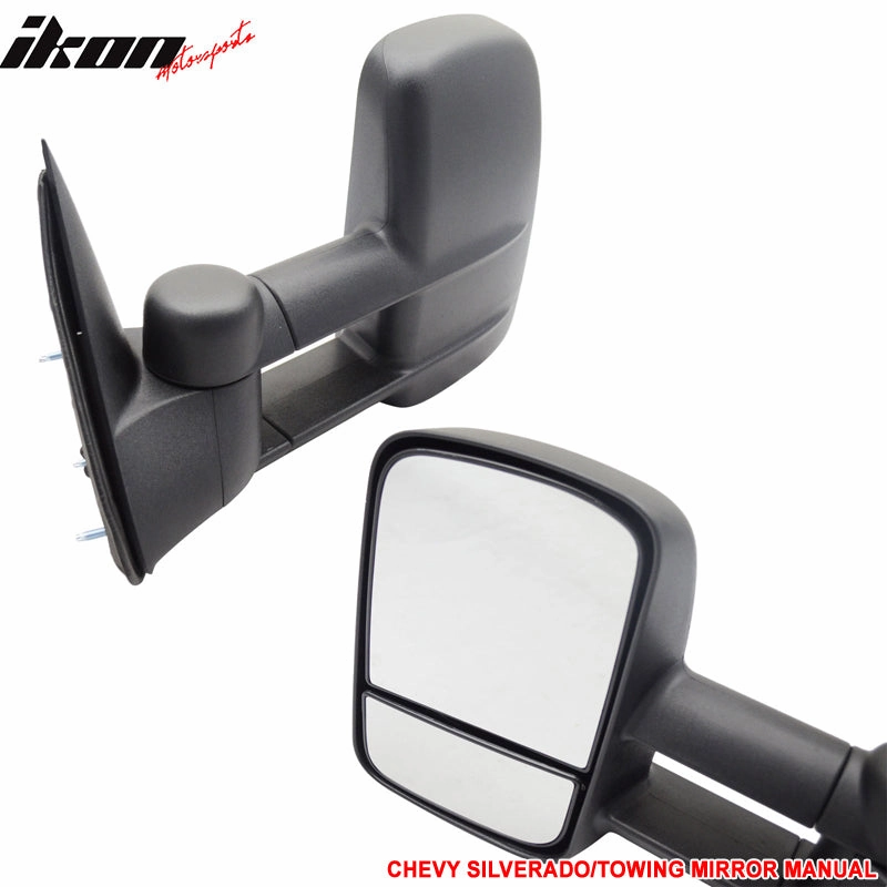 1999-2007 Chevyado GMC Sierra Side View Towing Mirror Manual