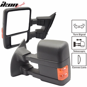 1999-2015 Ford F250 F350 F450 F550 Super Duty Rear View Towing Mirrors