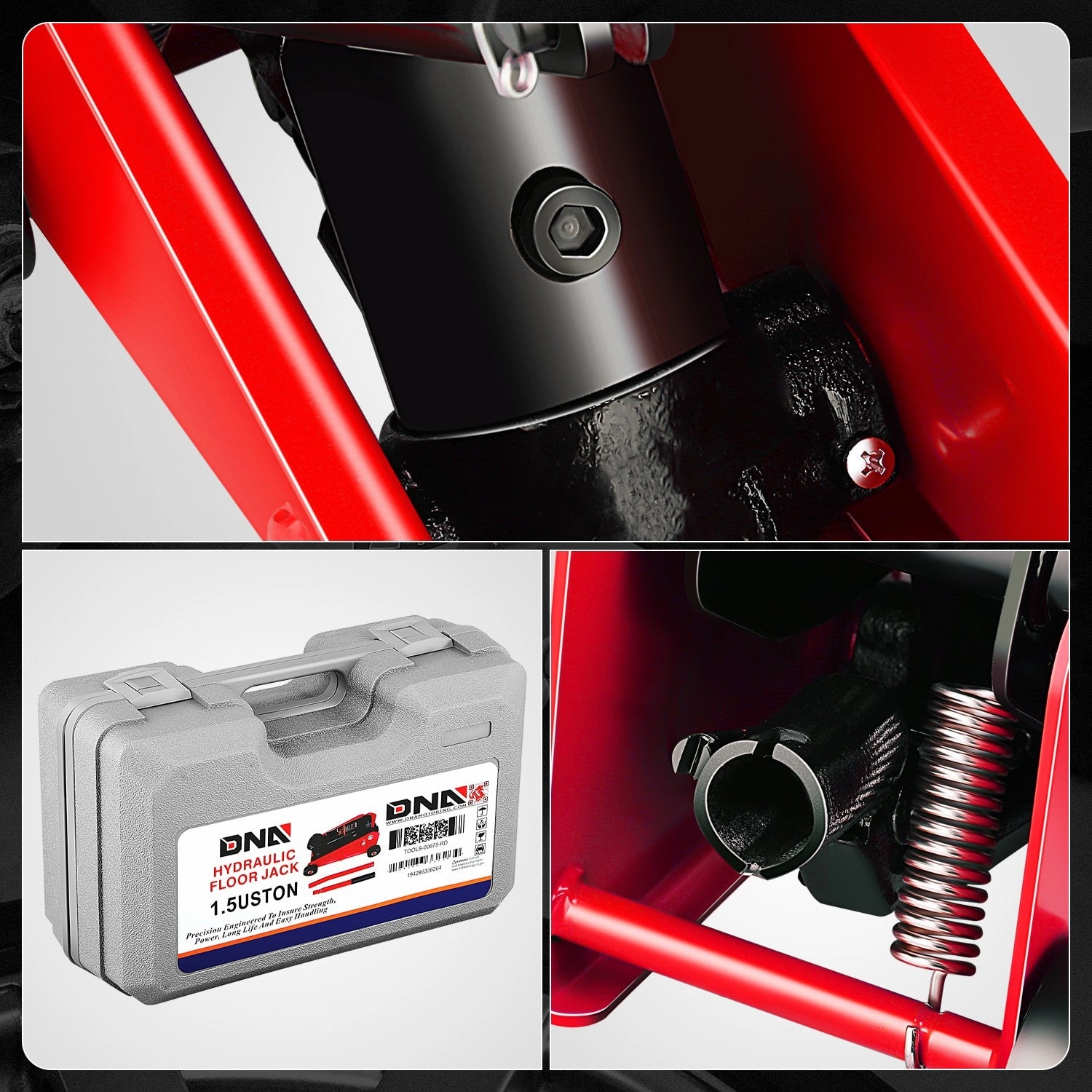 1.5 Ton Floor Jack [ A Variety of color options] <br> Lifting Range: 5.5 to 15.35 in.