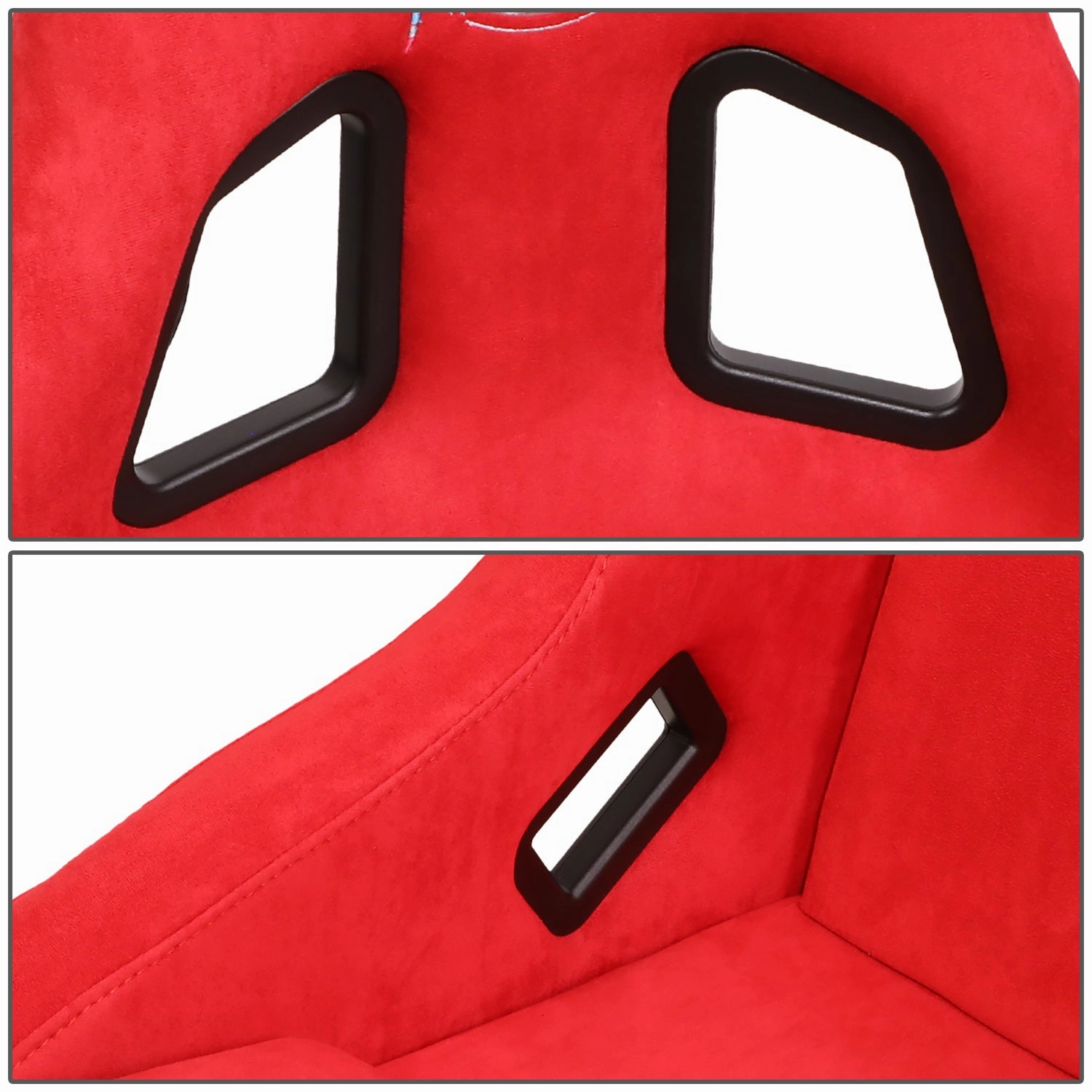 1 Piece Large Alcantara Fabric Prisma Fixed Bucket Racing Seat <br>Universal