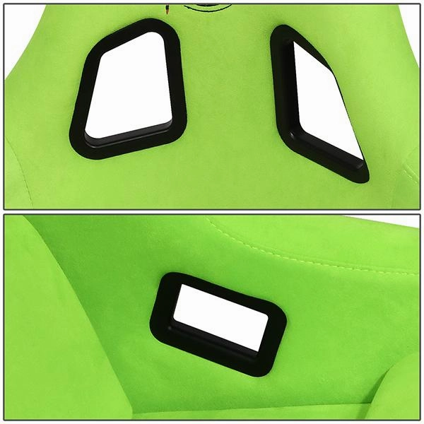 1 Piece Large Green Alcantara Fabric Bucket Racing Seat <br>Universal