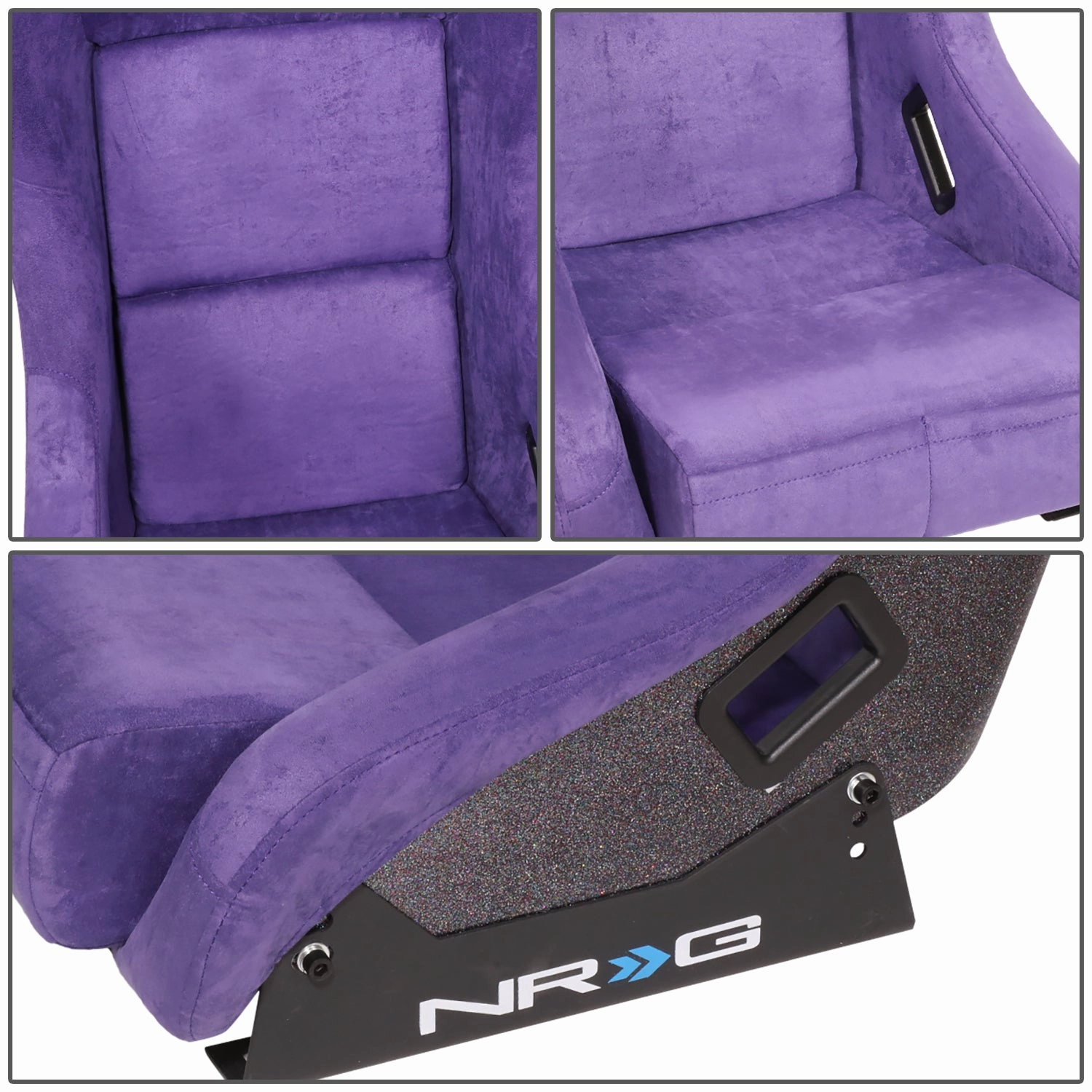 1 Piece Medium Alcantara Fabric Prisma Fixed Bucket Racing Seat <br>Universal