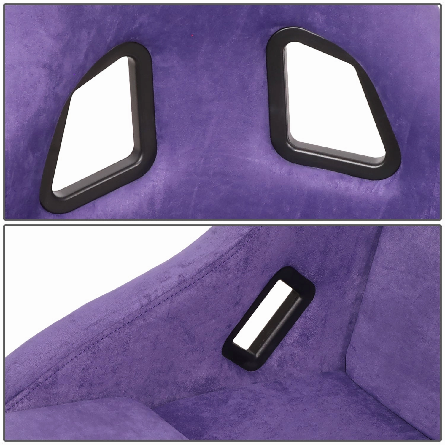 1 Piece Medium Alcantara Fabric Prisma Fixed Bucket Racing Seat <br>Universal