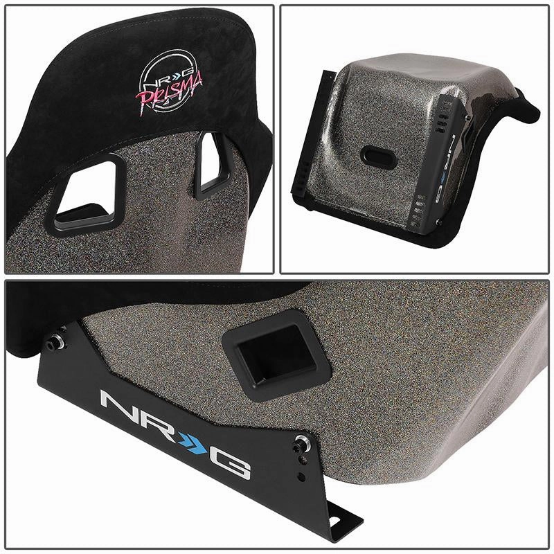 1 Piece Medium Alcantara Prisma Ultra Fixed Bucket Racing Seat <br>Universal