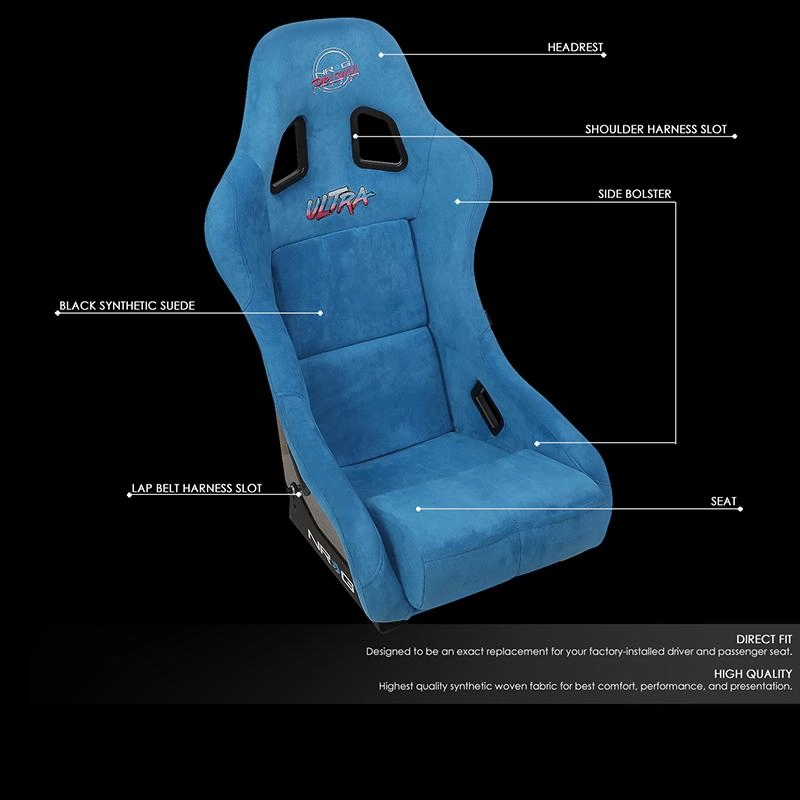 1 Piece Medium Alcantara Prisma Ultra Fixed Bucket Racing Seat <br>Universal