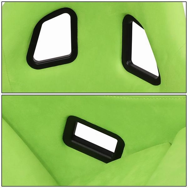 1 Piece Medium Green Alcantara Fabric Bucket Racing Seat <br>Universal
