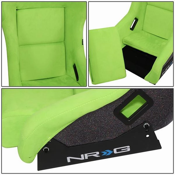 1 Piece Medium Green Alcantara Fabric Bucket Racing Seat <br>Universal