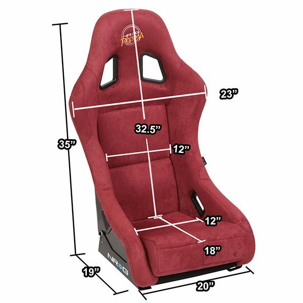 1 Piece Medium Size Alcantara Cover Bucket Racing Seat <br>Universal