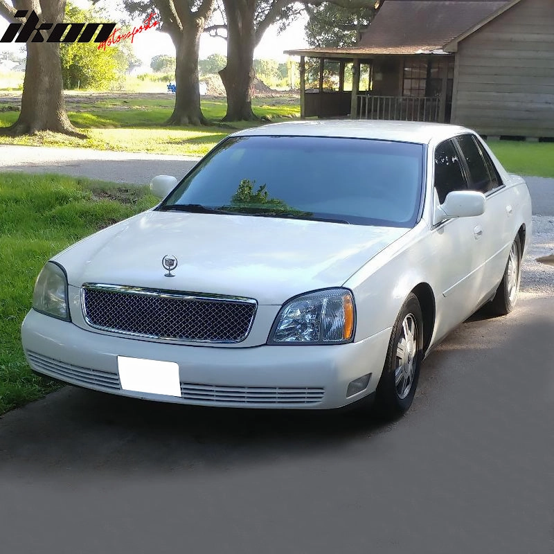 2000-2005 Cadillac Deville Diamond Mesh Style Chrome Front Grill ABS