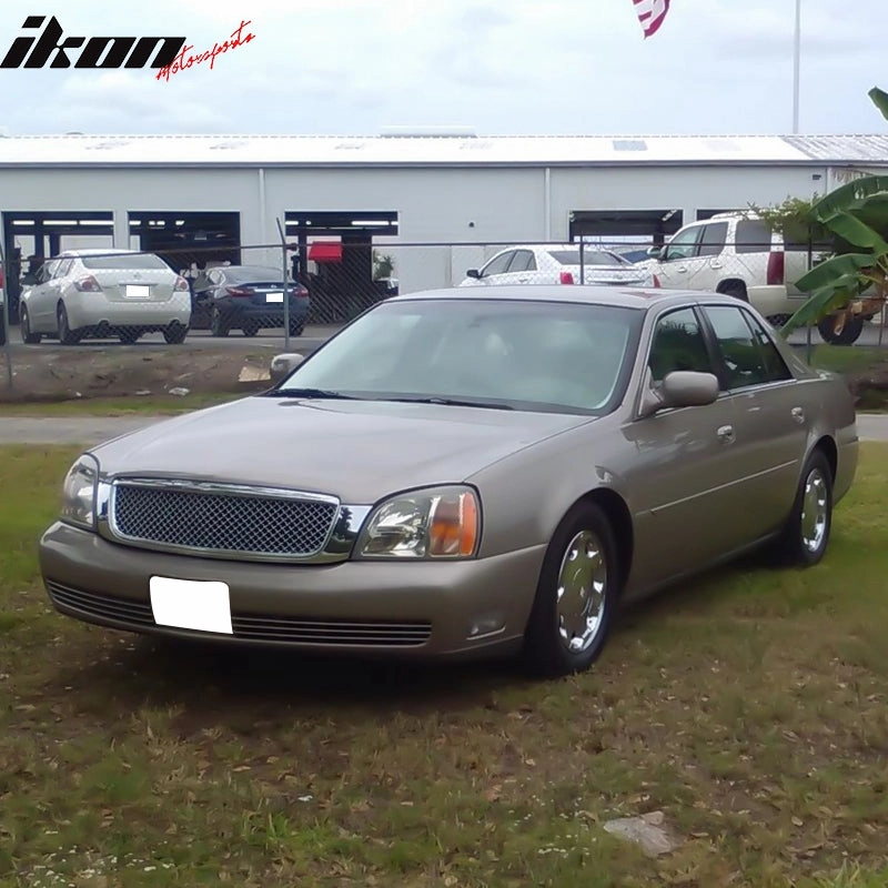 2000-2005 Cadillac Deville Diamond Mesh Style Chrome Front Grill ABS