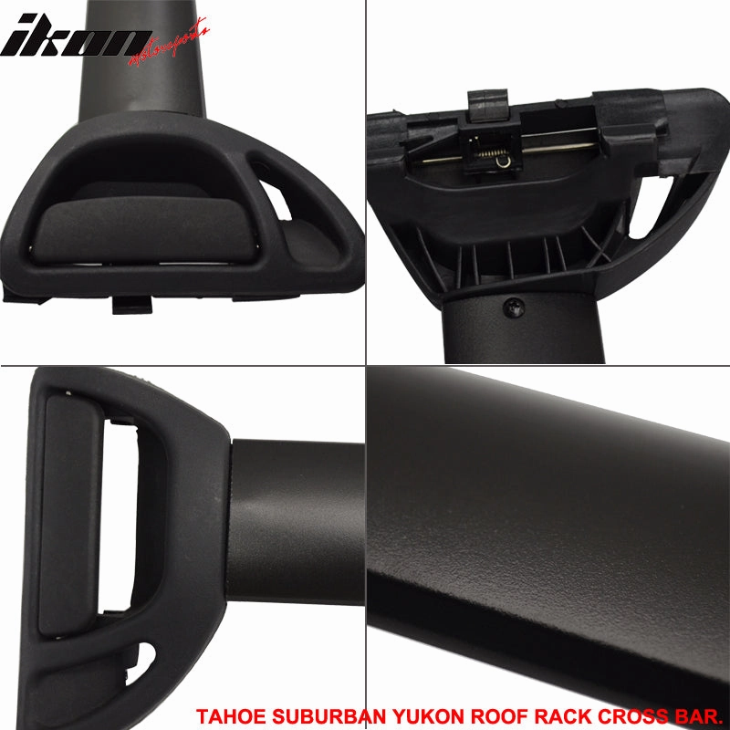 2000-2014 Tahoe Suburban Yukon OE Black Cross Bar Roof Rack Aluminum