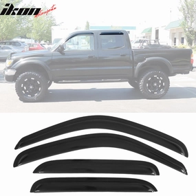 2001-2004 Toyota Tacoma Slim Style Smoke Visor Window Guard Acrylic