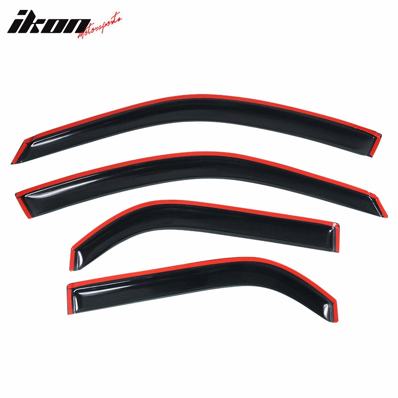 2001-2006 Acura MDX Slim Style Smoke Visor Windows Rain Guard Acrylic