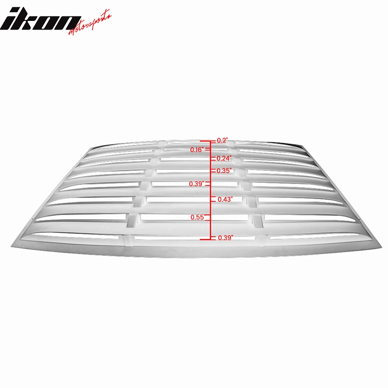 2005-2014 Ford Mustang GT V6 V8 Matte Black Rear Window Louver ABS