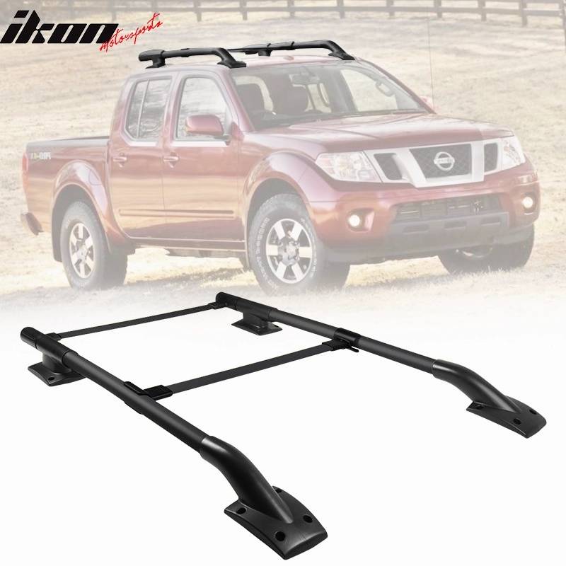 2005-2022 Nissan Frontier OE Black Roof Rack Cross Bar Aluminum ABS