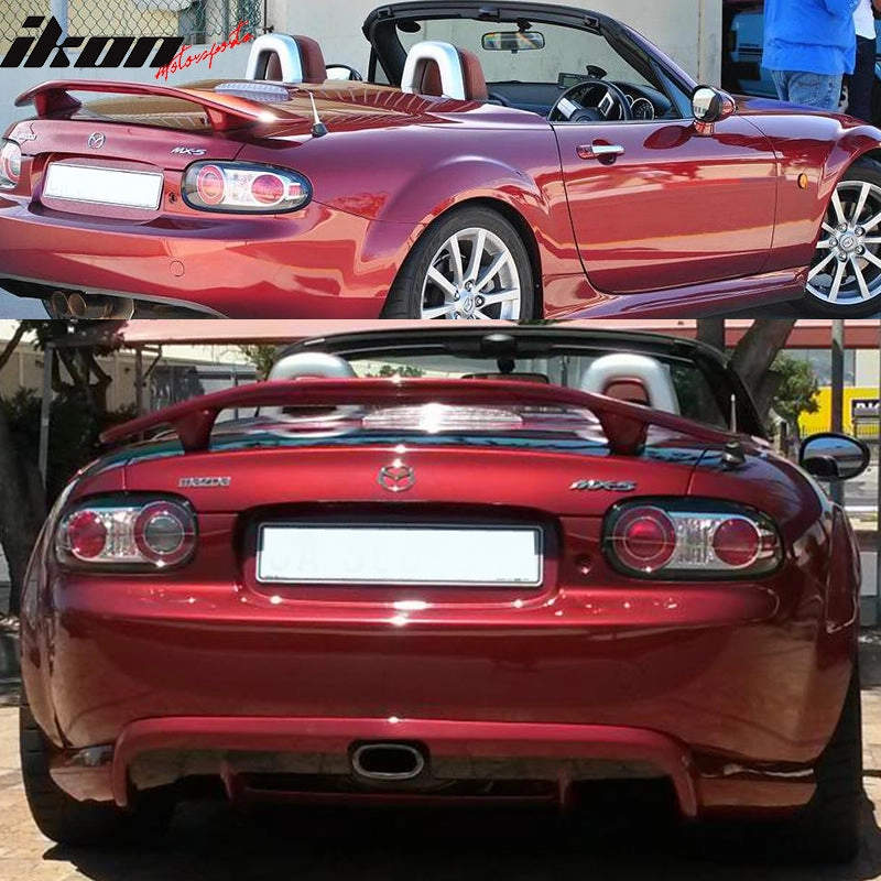 2006-15 Mazda Miata MX5 Convertible Rear Spoiler Wing LED Brake Light