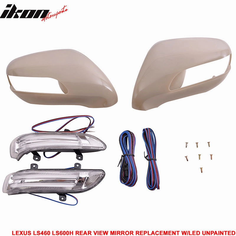 2006-2009 Lexus LS460 2007-2009 LS600H Side Mirror Outer Shell CCFL