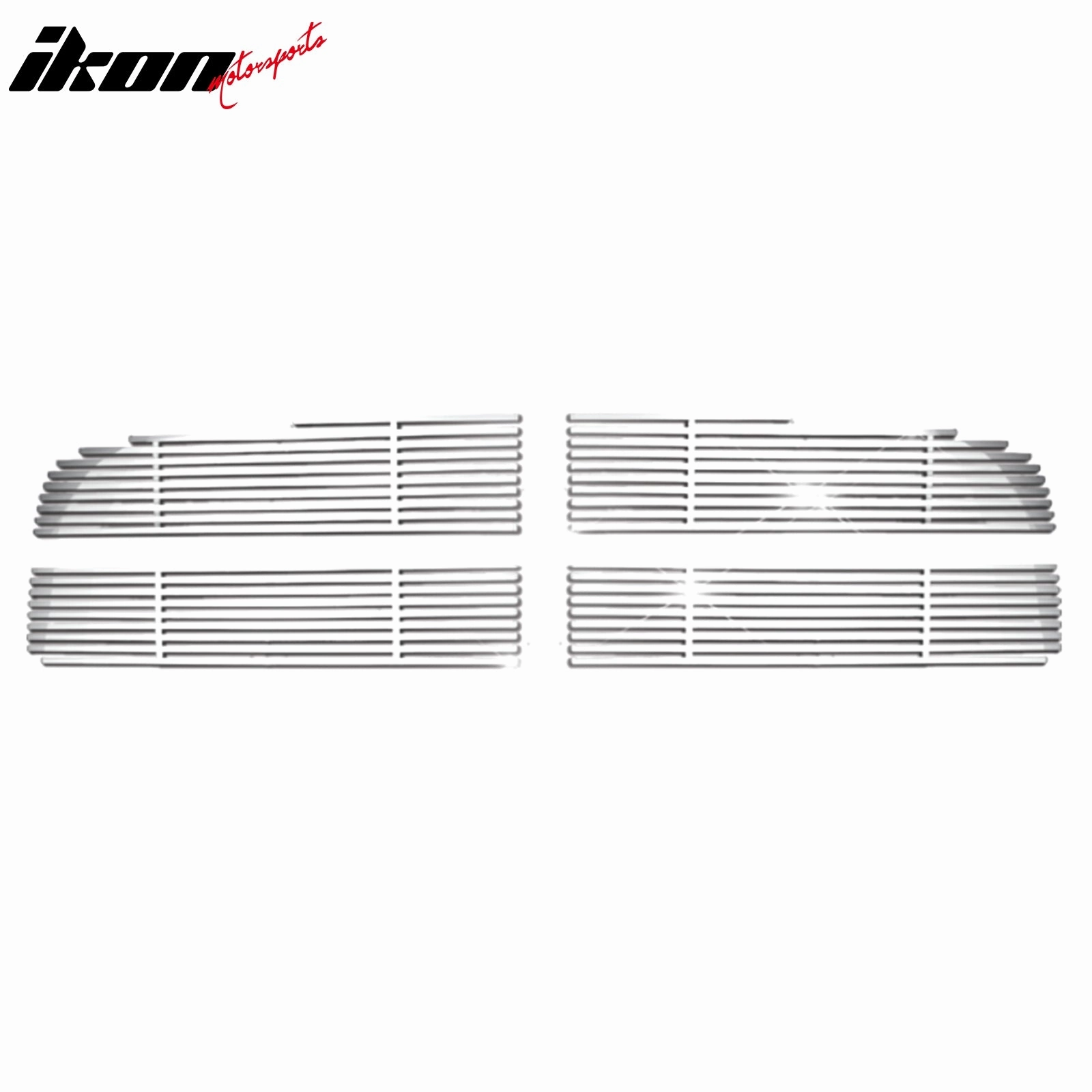 2006-2010 Dodge Charger Chrome Front Bumper Grille Stainless Steel 4PC