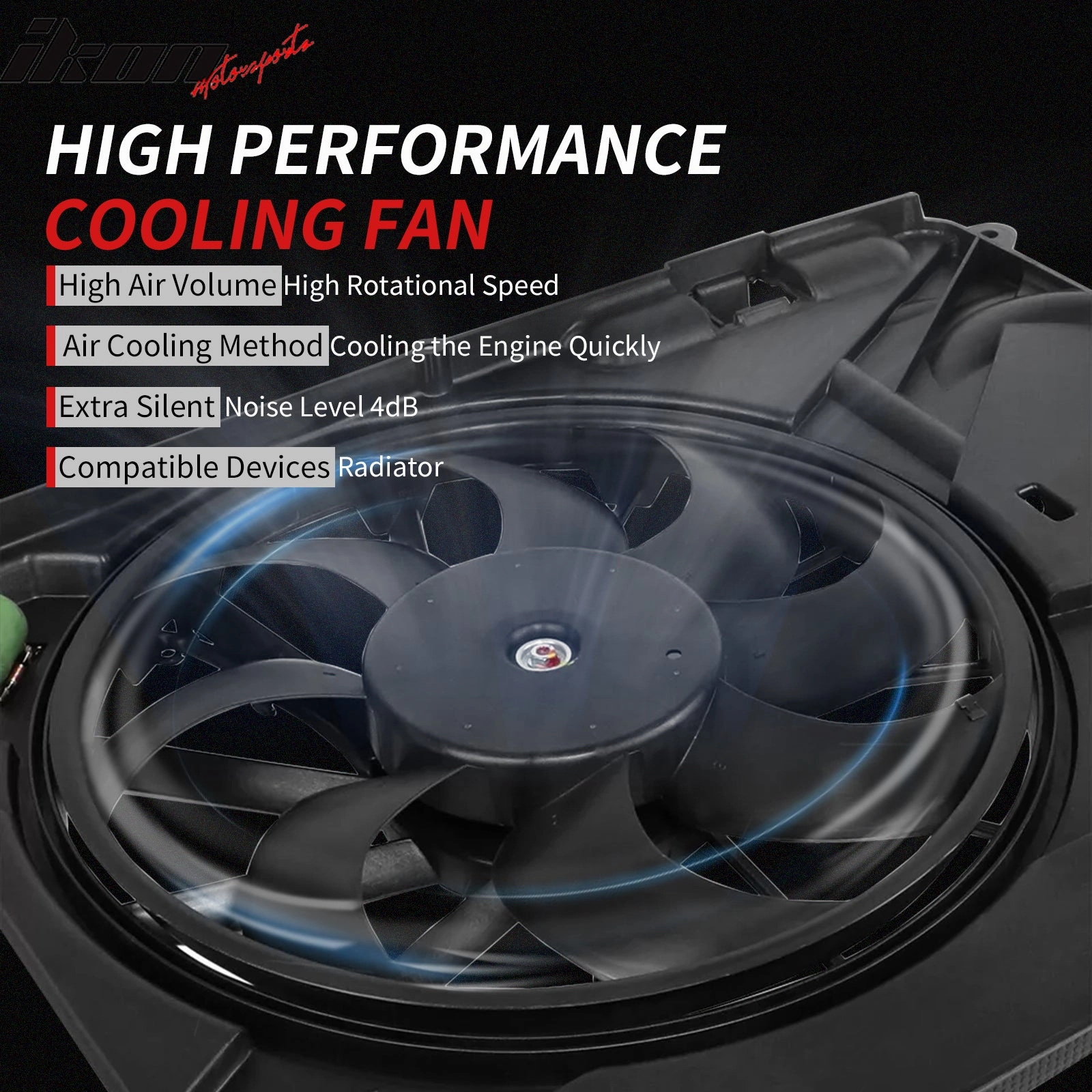 2006-2010 Mazda 5 2.3L W/ PWM OE Style Radiator Cooling Fan Assembly
