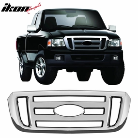 2006-2011 Ford Ranger XL/FX4 Chrome Front Bumper Insert Grille ABS