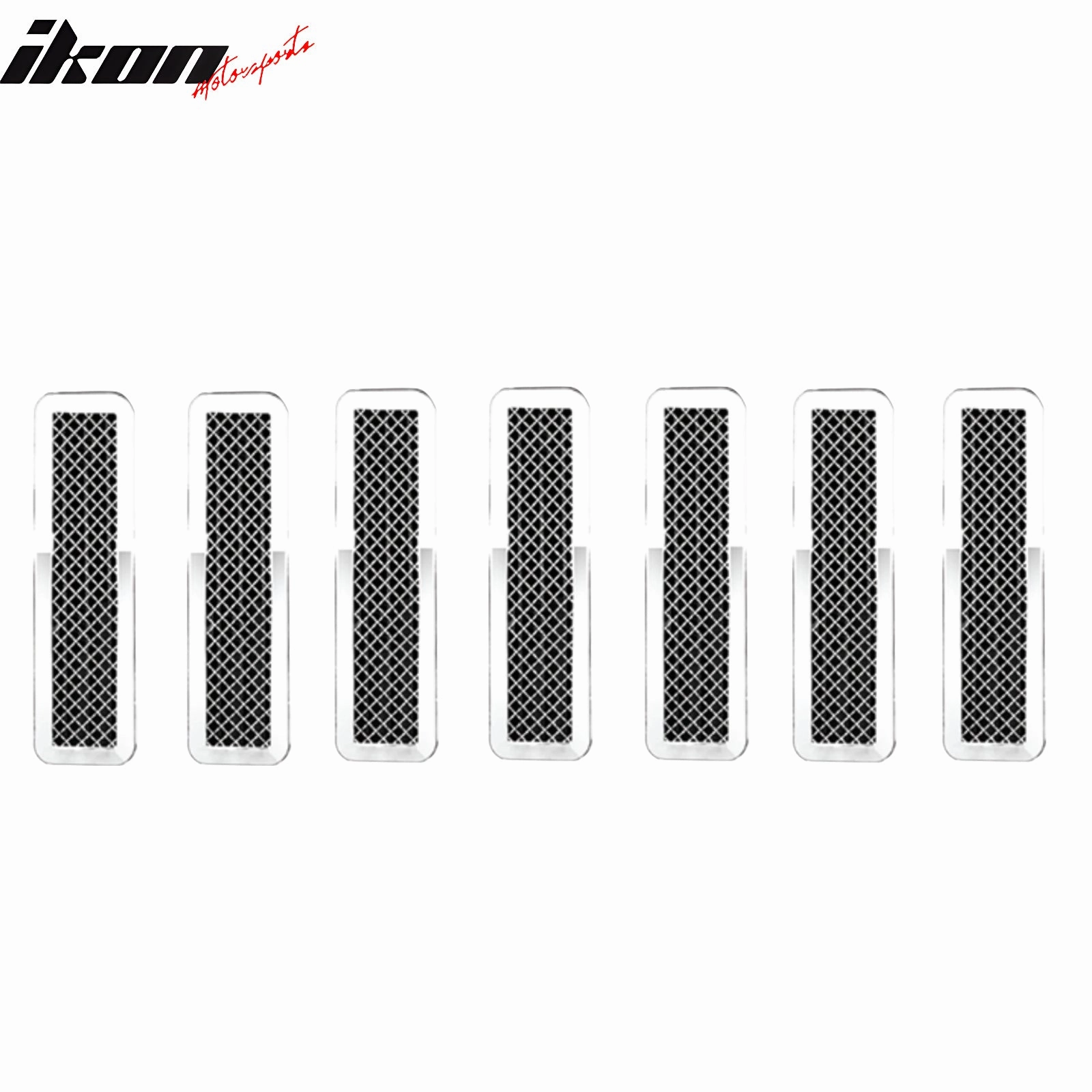 2007-2010 Jeep Compass& Patriot Mesh Style Bumper Upper Grille Inserts