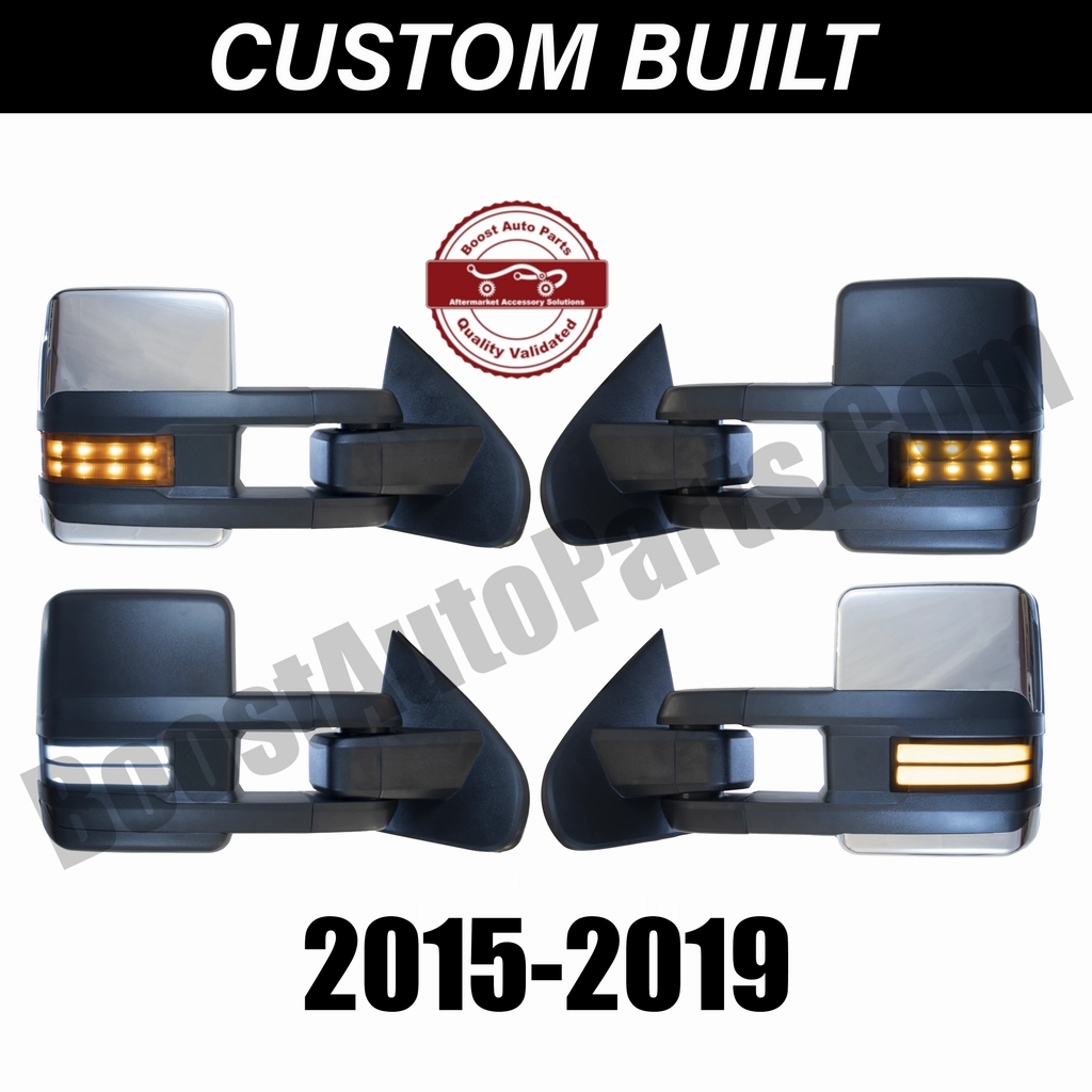 2014-2019 GMC/Chevrolet 1500/2500/3500 Boost Auto Parts New Style GM Tow Mirrors