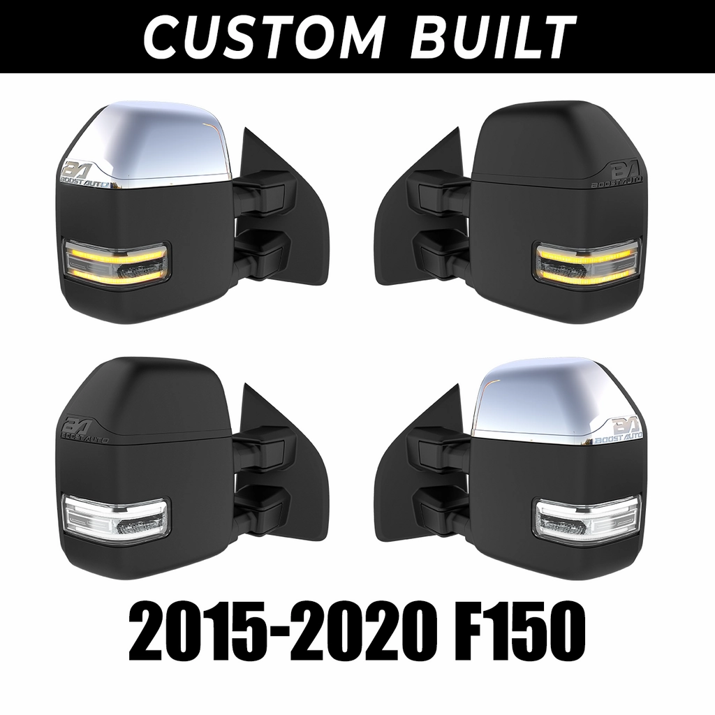 2015-2020 Ford F150 Boost Auto Parts New Style Tow Mirrors