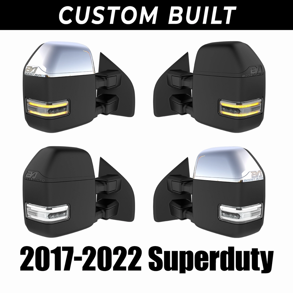2017-2022 Ford F250/F350 Superduty Boost Auto Parts New Style Tow Mirrors