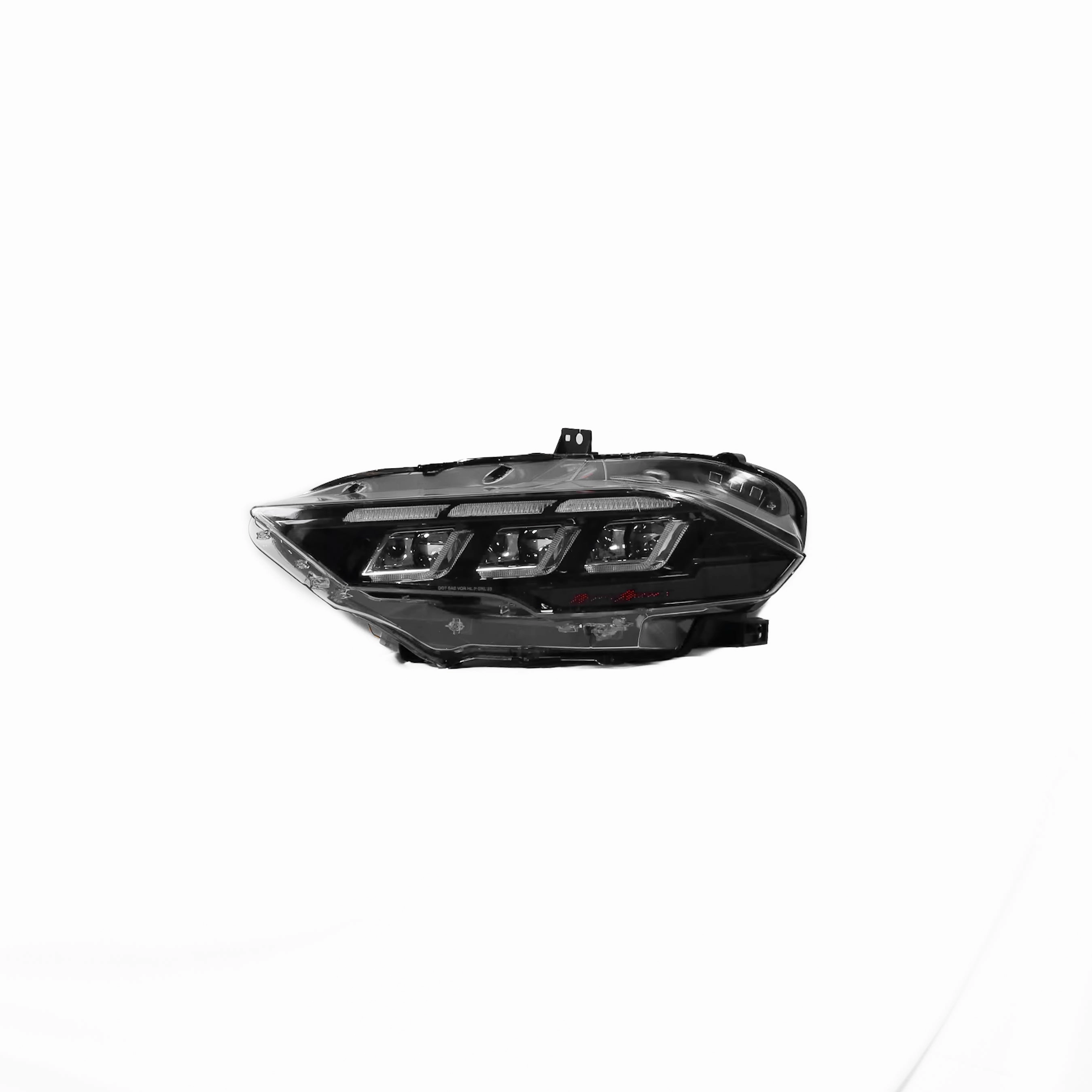 2018-2023 Ford Mustang Projector Headlights S650 Style LED Amber Sequential Turn Signals