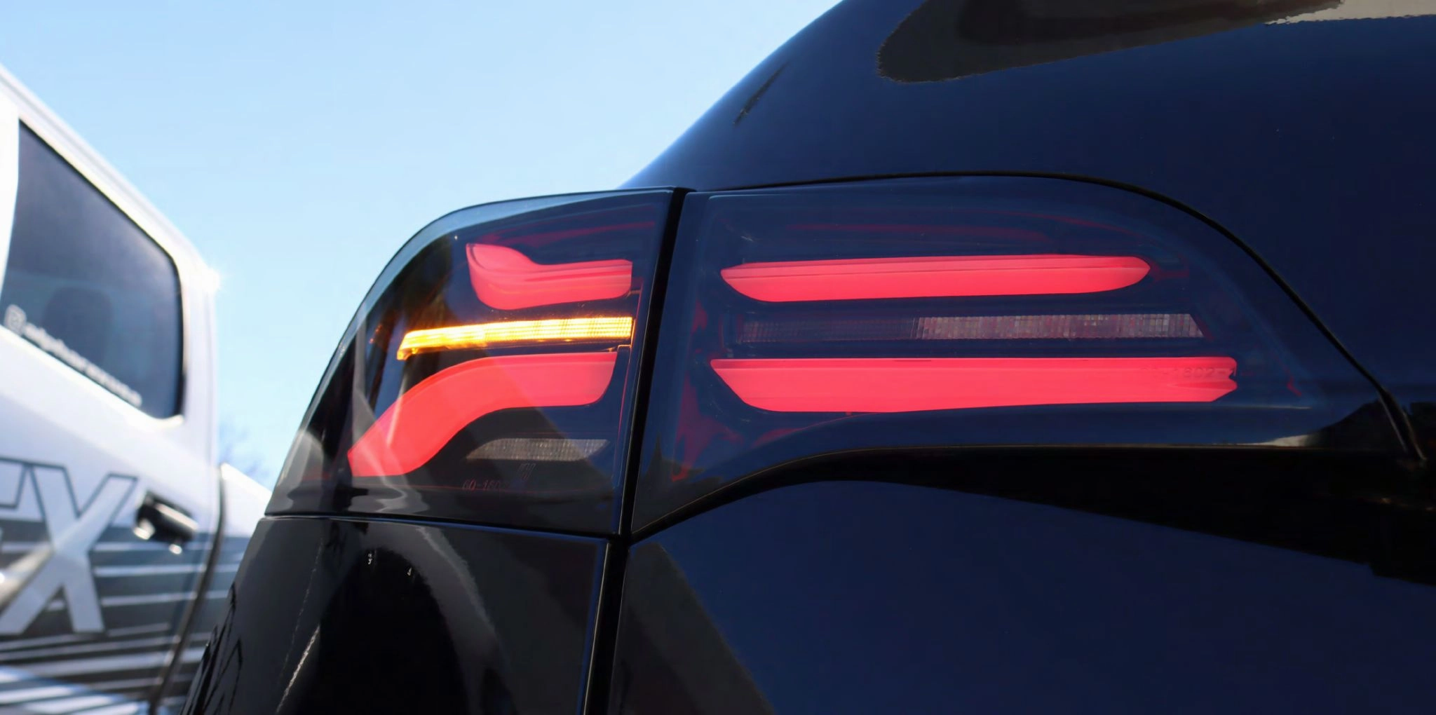 20-24 Tesla Model Y (With Stock Amber Turn Signal) PRO-Series LED Tail Lights Jet Black