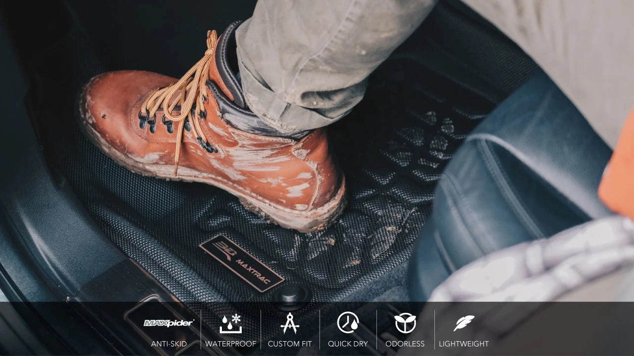 3D MAXpider Floor Mats Chevy Equinox (2018-2024) All-Weather Maxtrac Series - Complete Set