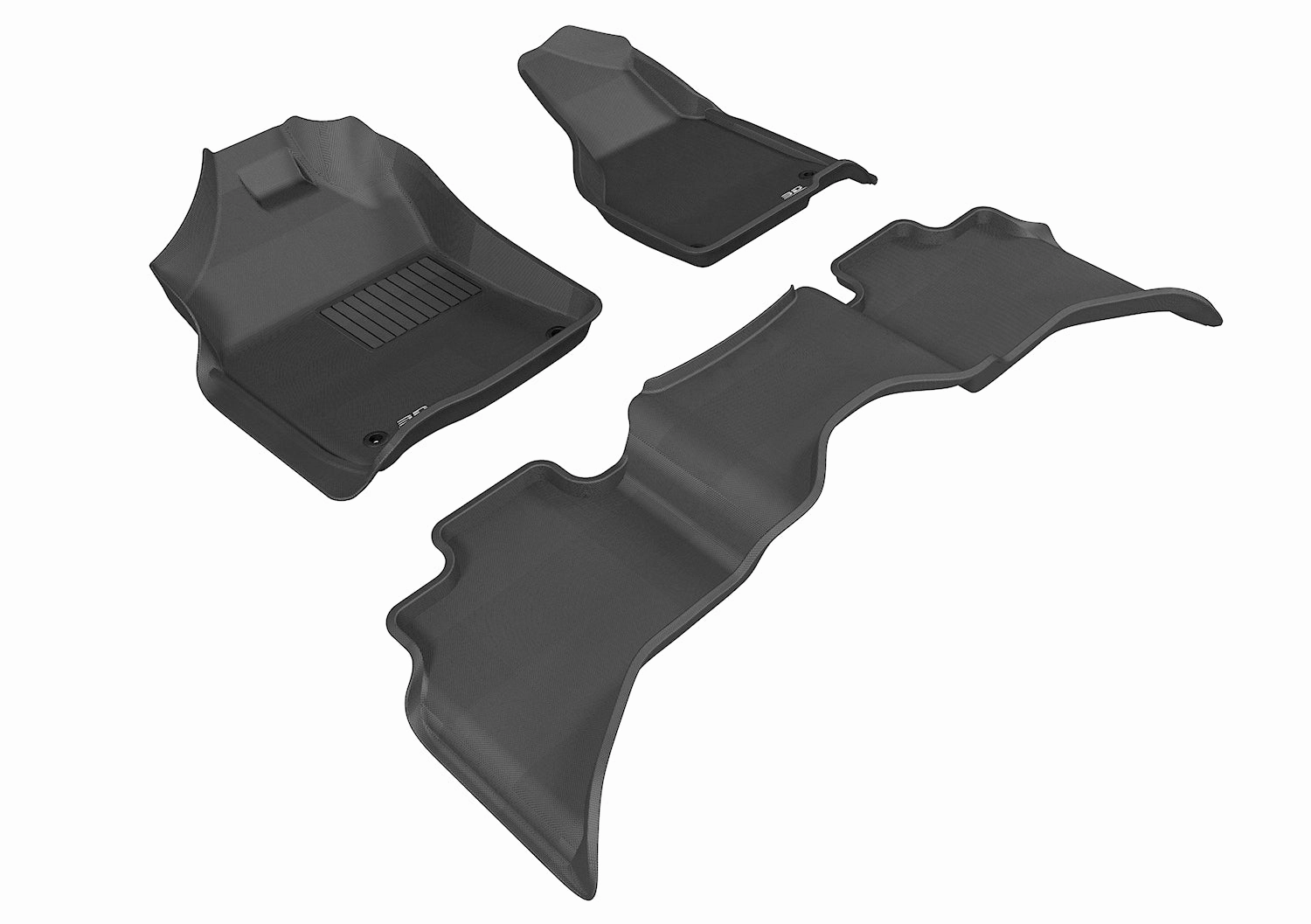 3D MAXpider Floor Mats Dodge Ram 1500 Quad Cab (12-24) All-Weather Kagu Series - Front or Second Row