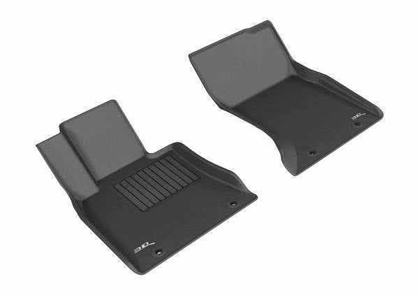 3D MAXpider Floor Mats Genesis G80 AWD (17-20) All-Weather Kagu Series Black - Front or Second Row