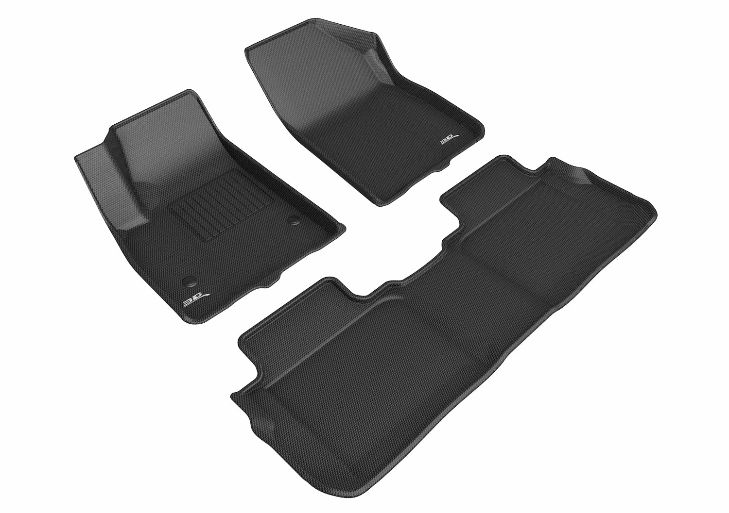 3D MAXpider Floor Mats GMC Acadia (2017-2023) All-Weather Kagu Series - Front / Second / Third Row