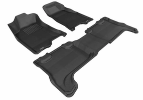3D MAXpider Floor Mats GMC Canyon Crew Cab (2004-2012) All-Weather Kagu Series - Front or Second Row