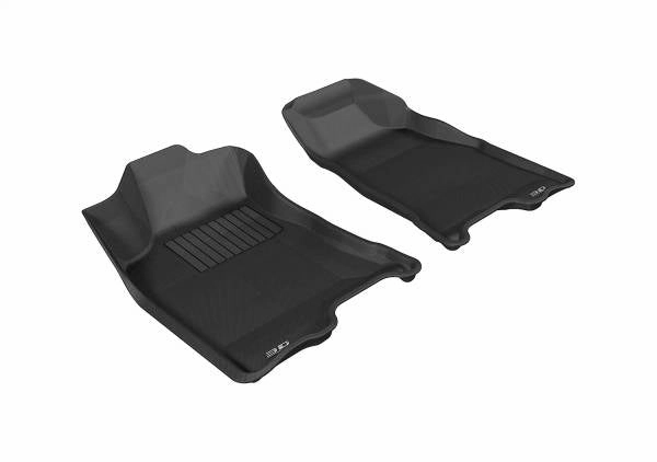 3D MAXpider Floor Mats GMC Canyon Crew Cab (2004-2012) All-Weather Kagu Series - Front or Second Row