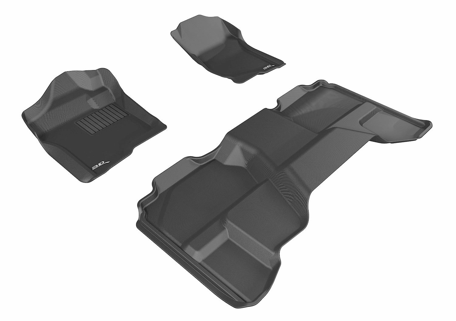 3D MAXpider Floor Mats GMC Sierra Crew / Extended Cab (07-13) All-Weather Kagu Series - Front or Second Row