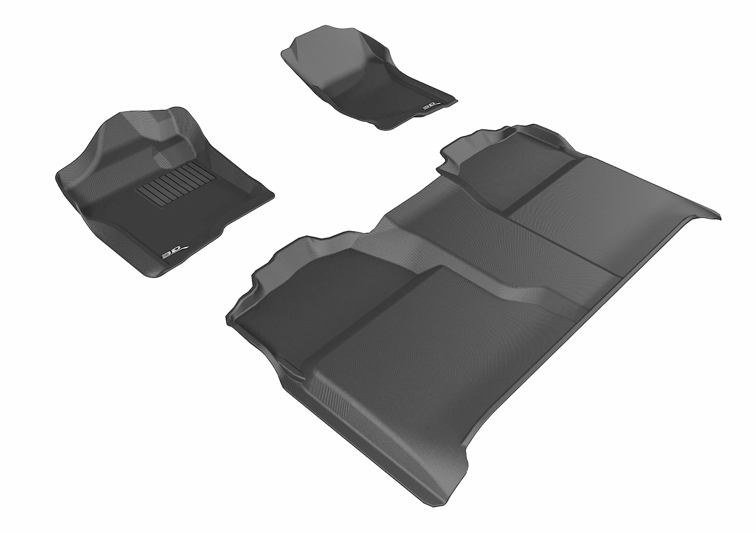 3D MAXpider Floor Mats GMC Sierra Crew / Extended Cab (07-13) All-Weather Kagu Series - Front or Second Row