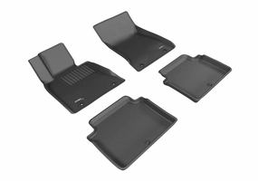 3D MAXpider Floor Mats Hyundai Genesis Sedan RWD (15-16) All-Weather Kagu Series - Front or Second Row