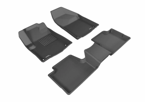 3D MAXpider Floor Mats Jeep Cherokee KL (14-15) All-Weather Kagu Series - Front or Second Row