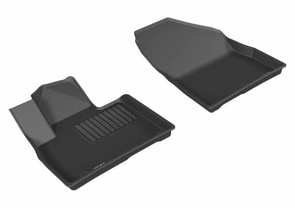 3D MAXpider Floor Mats Kia Sorento 7 Seater (16-20) All-Weather Kagu Series Black - Front / Second / Third Row